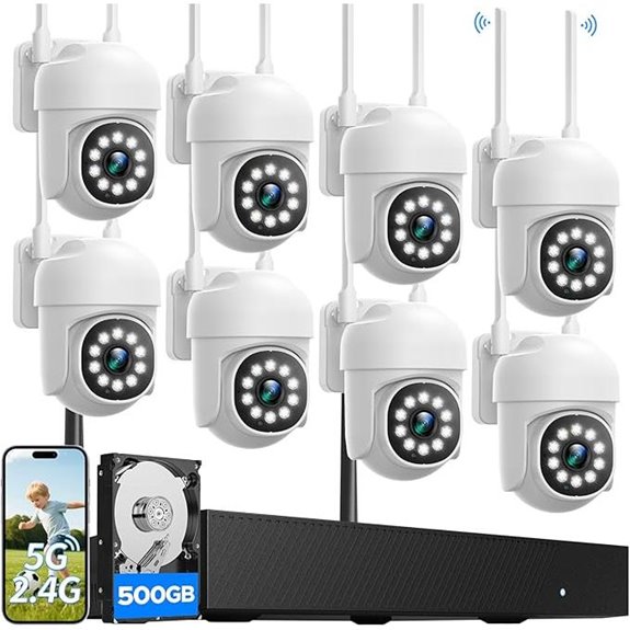 Wireless Security Camera System with 16CH NVR and Night Vision