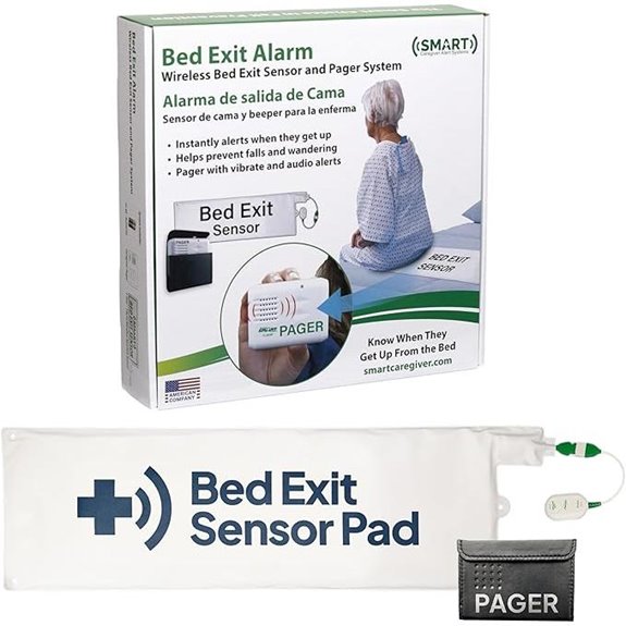 Smart Caregiver Bed Exit Alarm with Wireless Pager