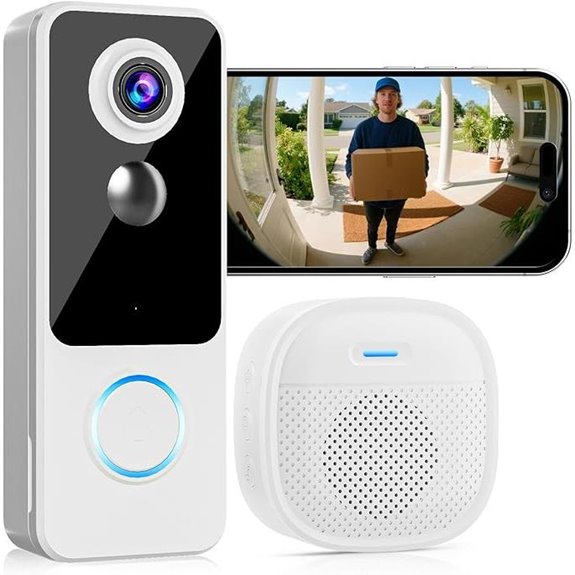 Wireless Doorbell Camera with Two-Way Audio and Motion Alerts