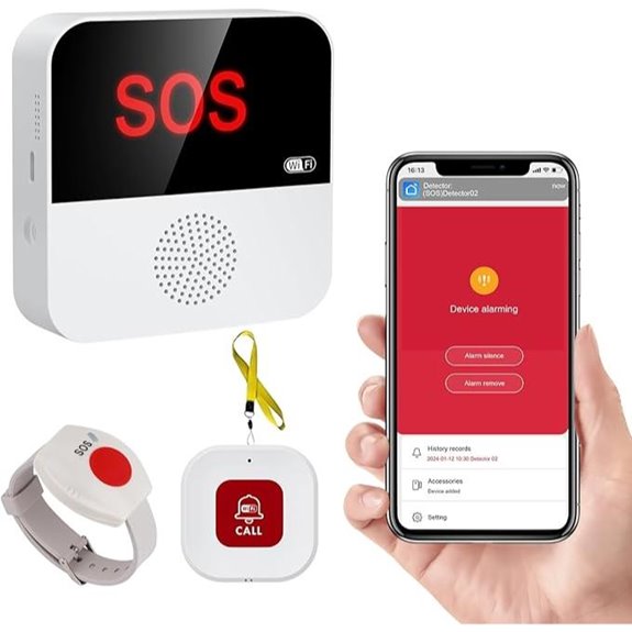 WiFi Caregiver Pager System with SOS Button