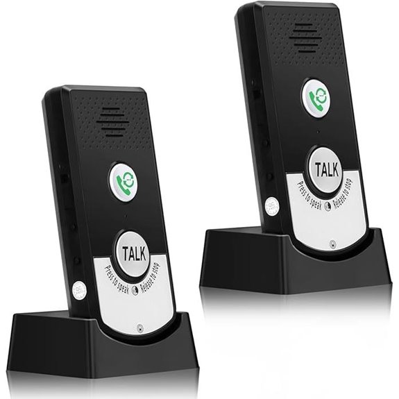 Wireless Intercom System with Doorbell for Home and Office