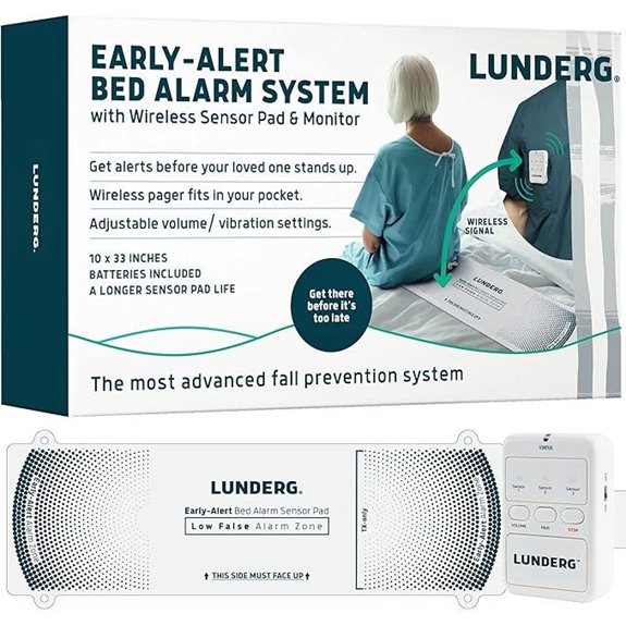 Lunderg Wireless Bed Alarm for Elderly Safety