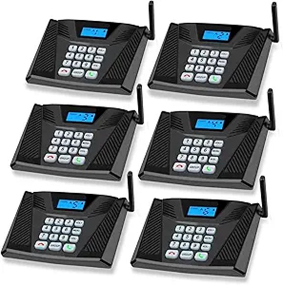Wireless Home Intercom System 6-Pack Full Duplex