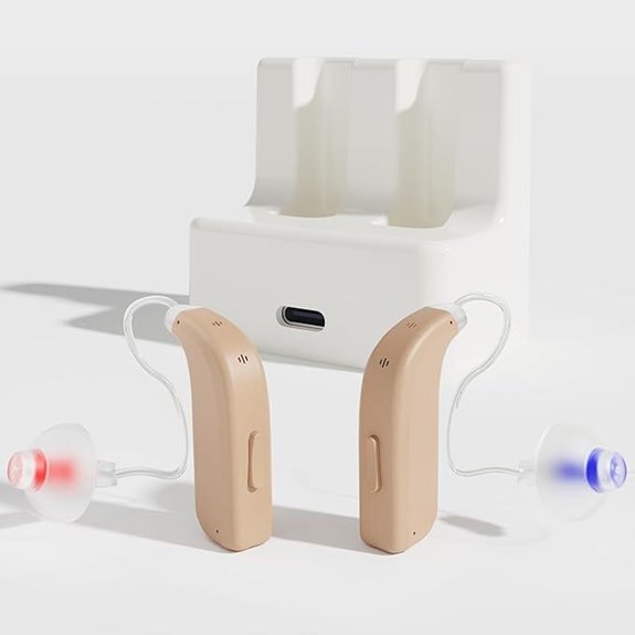 Rechargeable Bluetooth Hearing Aids with Noise Cancellation