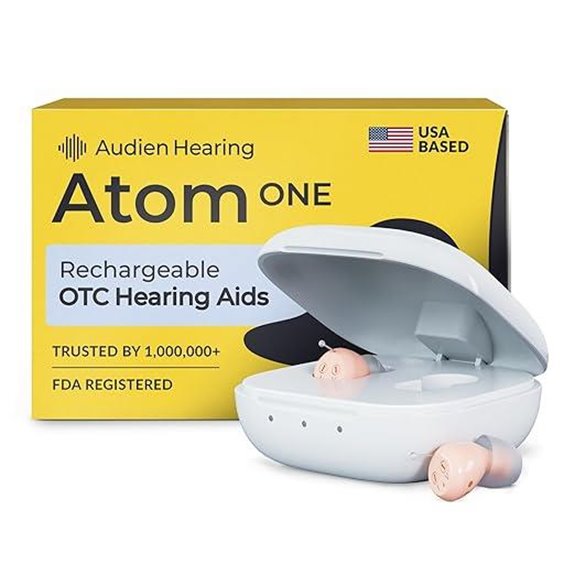 Audien Atom One OTC Hearing Aids - Wireless Rechargeable
