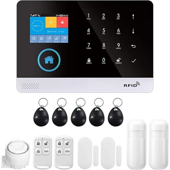 Wireless Home Alarm System with WiFi GSM and Voice Control