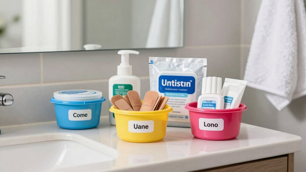 accessible organized care supplies