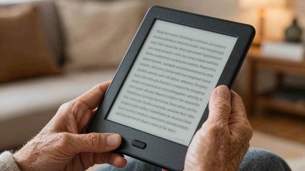 comfortable simple reading device
