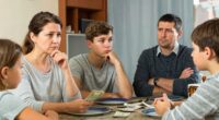 discussing family finances late