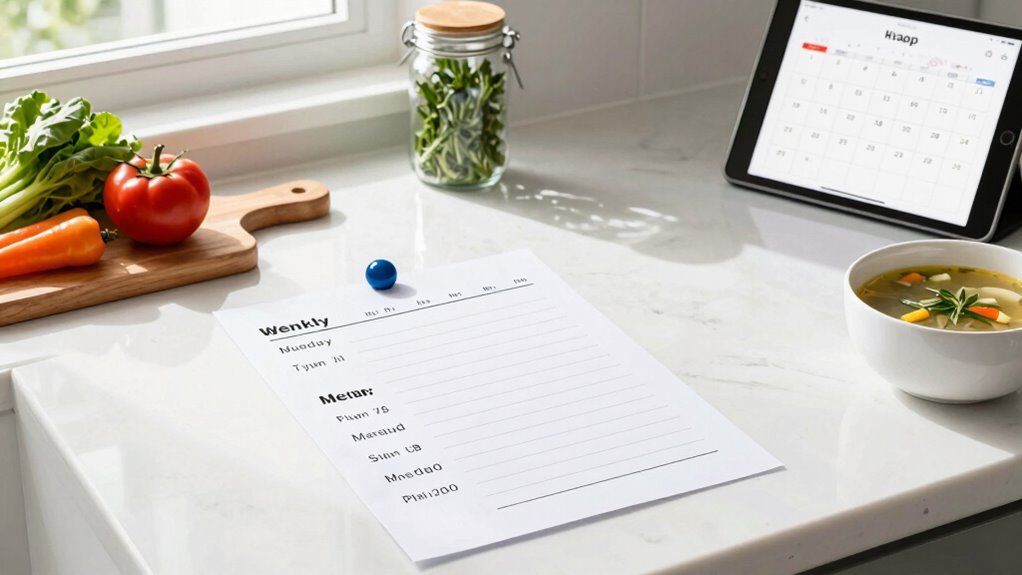 efficient weekly meal planning
