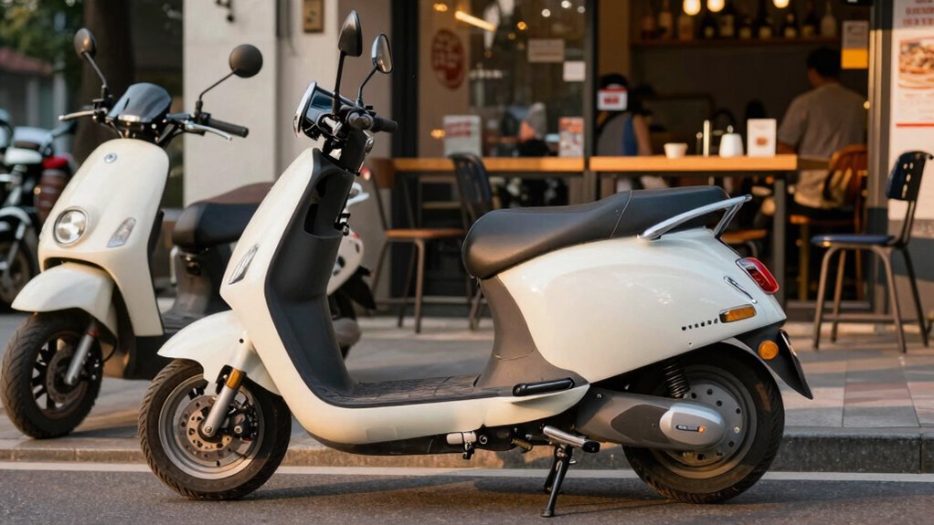 full sized scooters offer stability storage