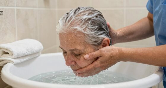 gentle bedbound hair washing