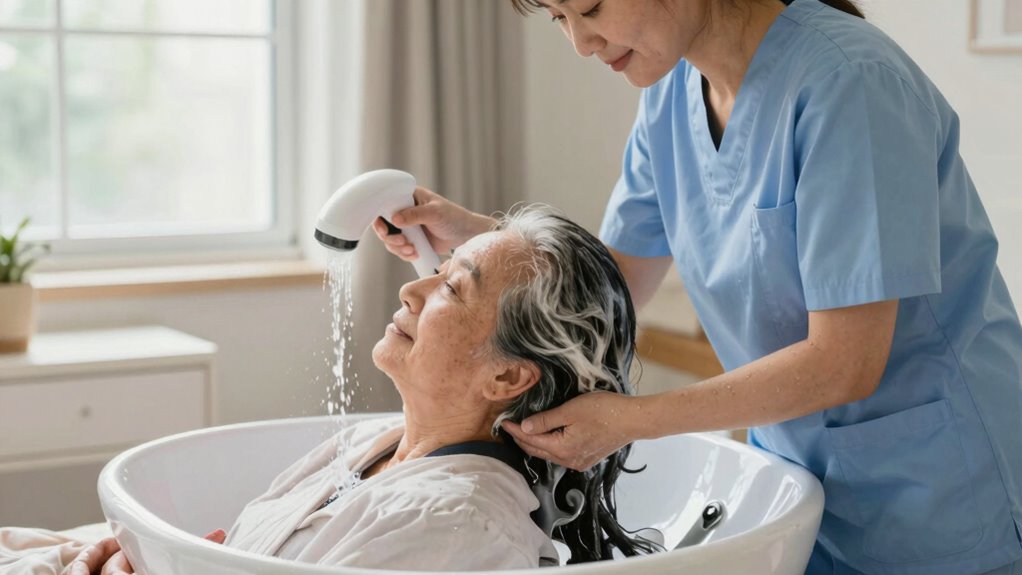 gentle supportive hair washing