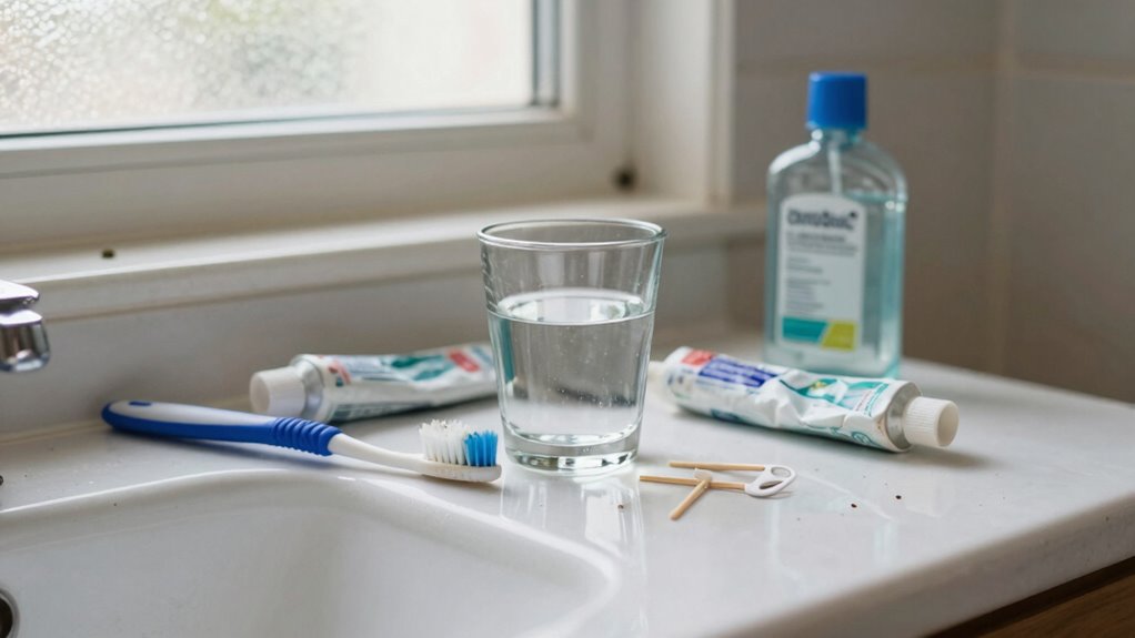neglected oral hygiene routines