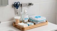 organize supplies for accessibility