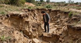 Effects of water erosion after 50 years