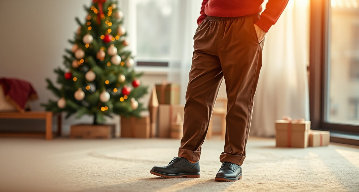 LETAOTAO Men's Elastic Waist Pants for Holiday Gatherings